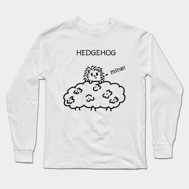 Hedgehog Long Sleeve T-Shirt by PelicanAndWolf